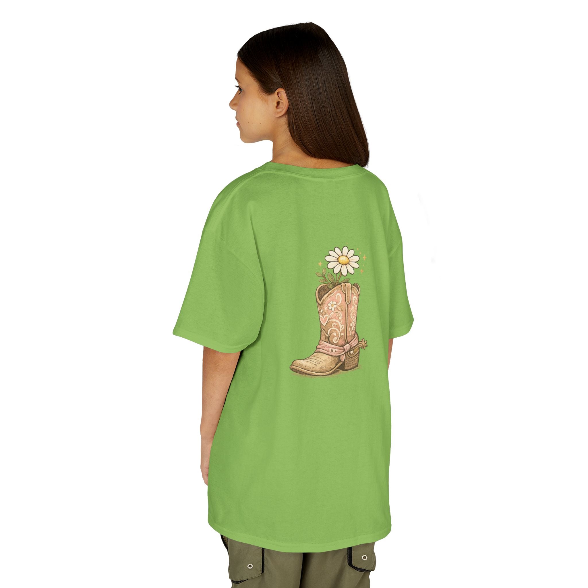 Kids "Saved & Smiling" Cowboy Boot T‑Shirt