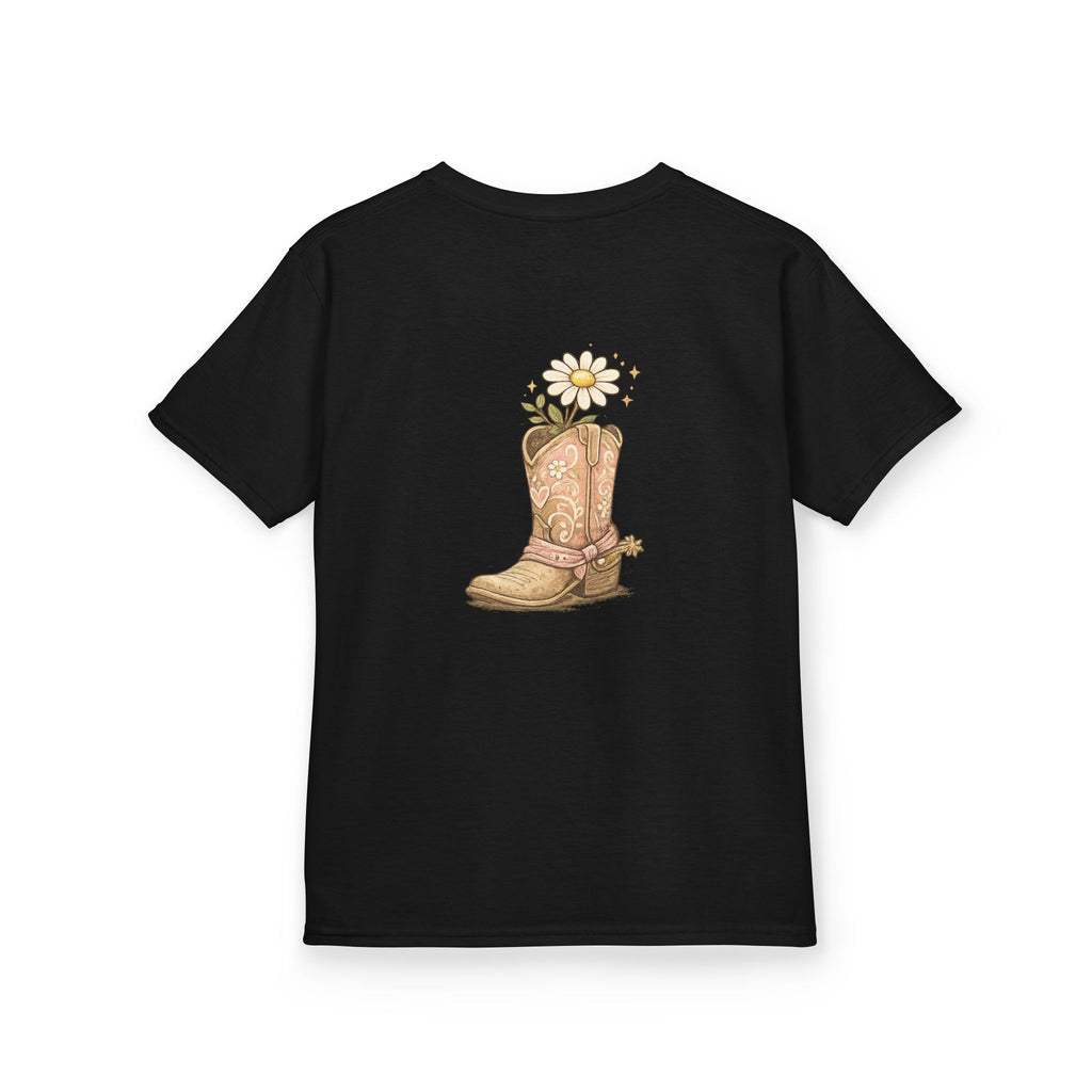Kids "Saved & Smiling" Cowboy Boot T‑Shirt
