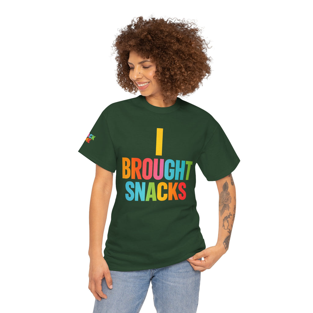 T-Shirt — "I Brought Snacks" Colorful Funny Graphic Tee