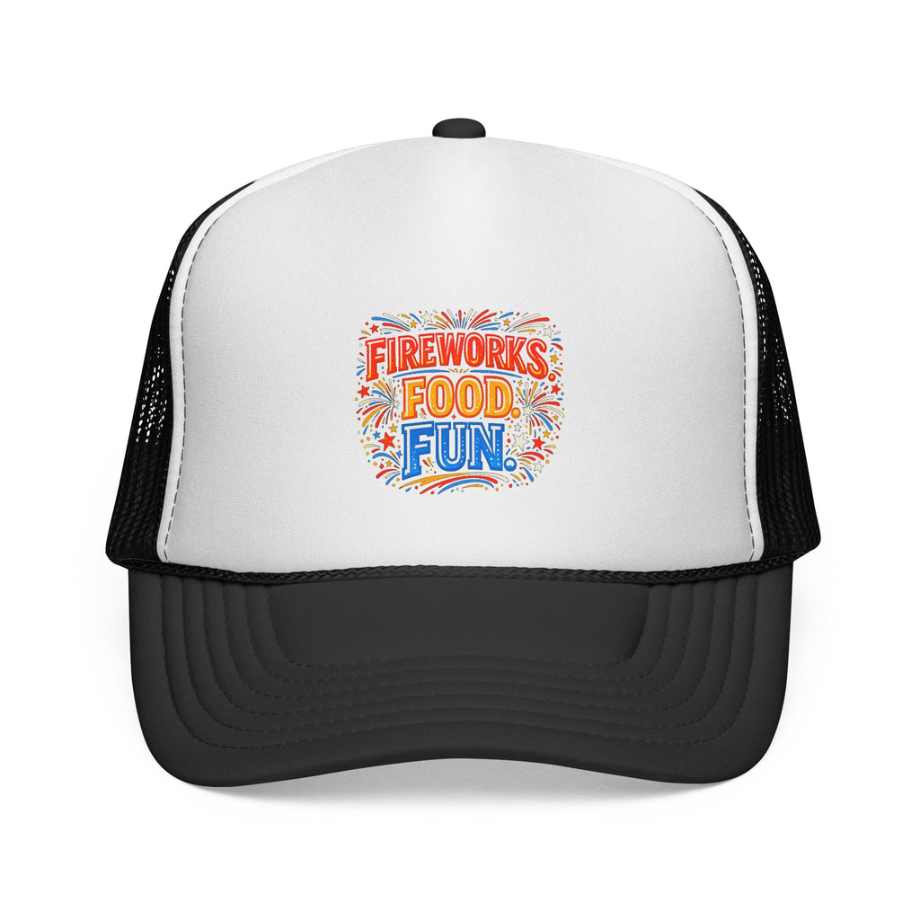 Trucker Cap — Fireworks Food Fun Retro Festival Mesh Hat