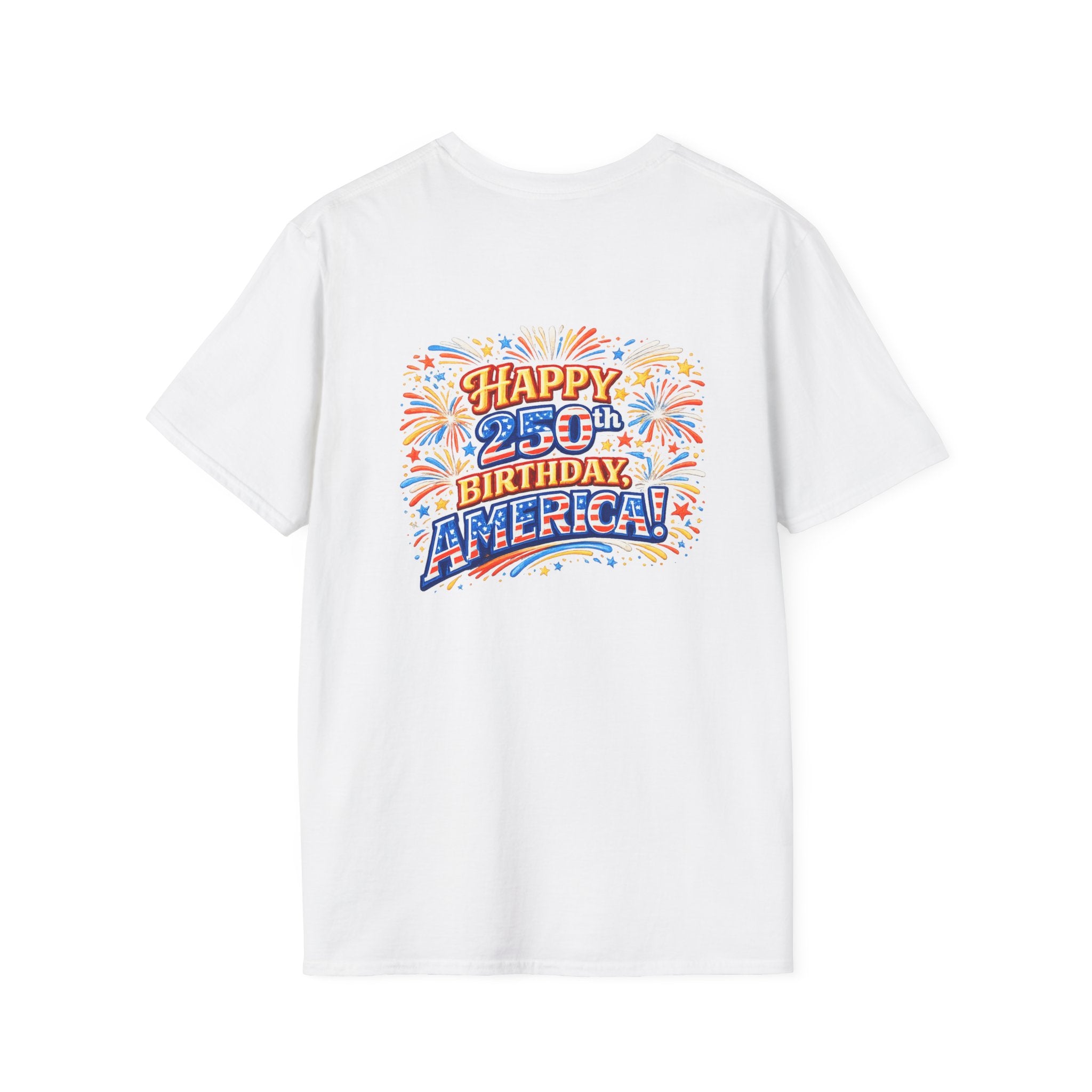 Fireworks, Food & Fun T-Shirt — 4th of July Celebration Tee