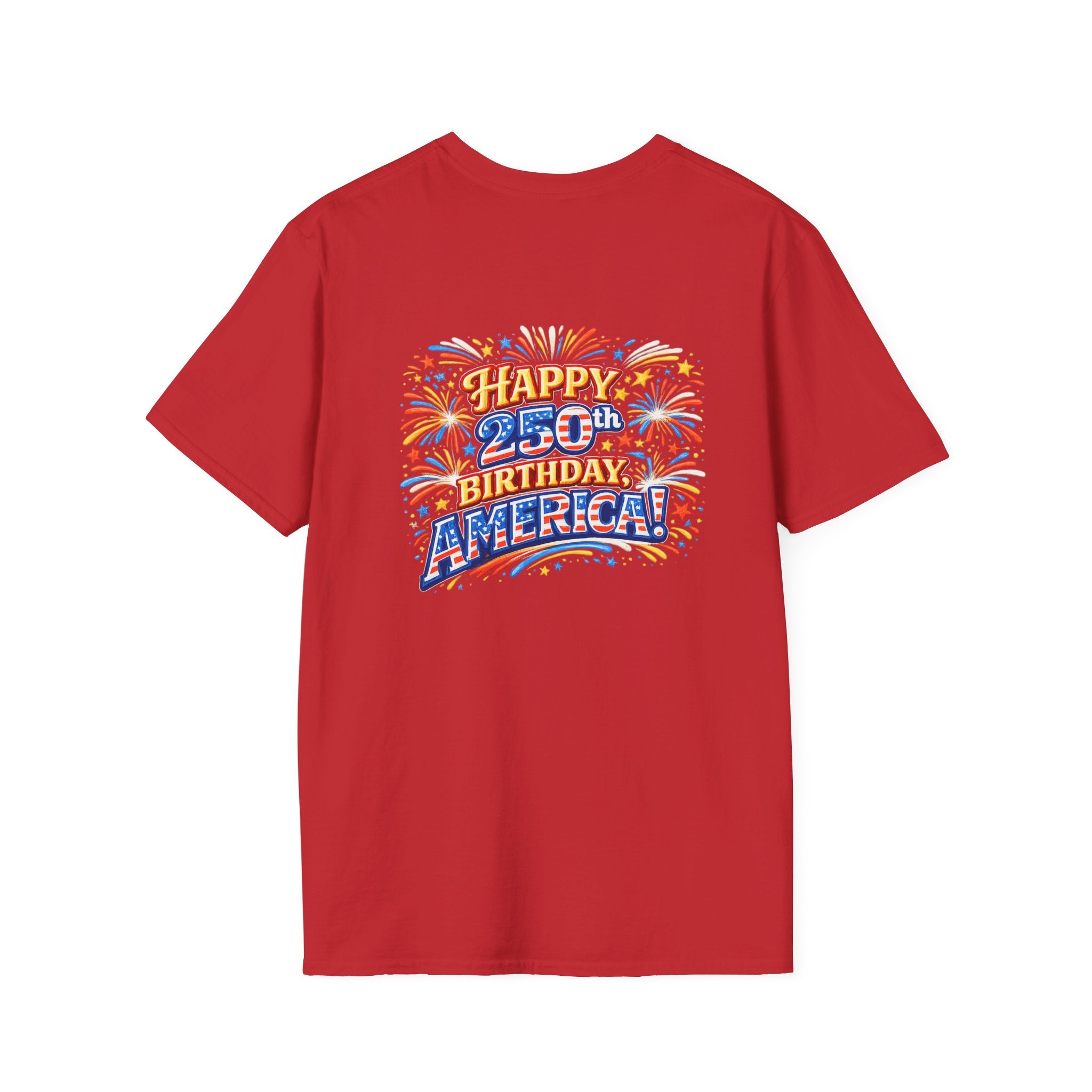 Fireworks, Food & Fun T-Shirt — 4th of July Celebration Tee