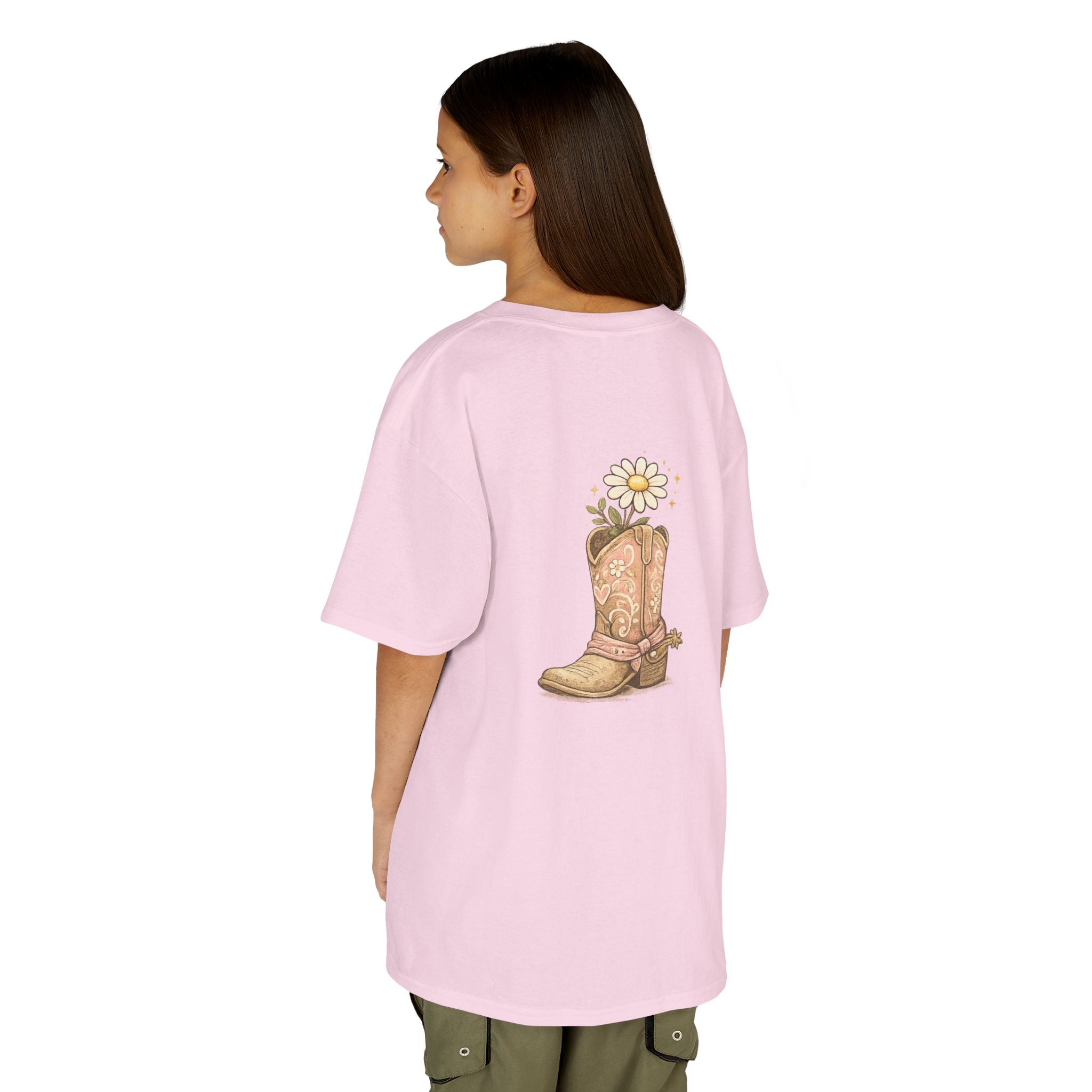Kids "Saved & Smiling" Cowboy Boot T‑Shirt