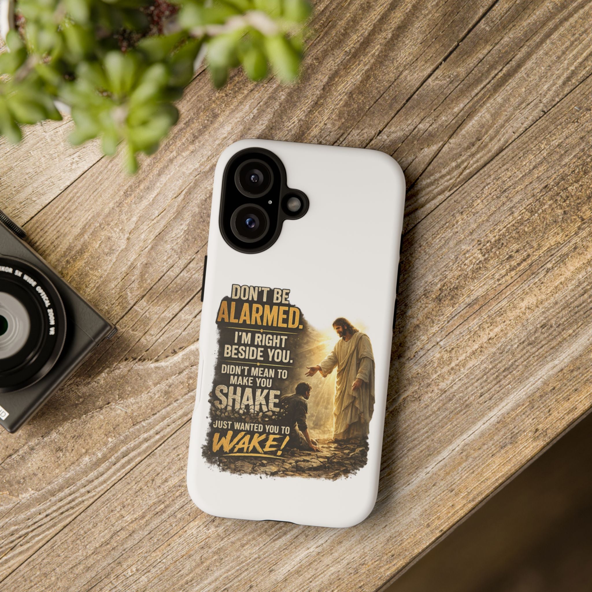 Religious Jesus Phone Case — "Don't Be Alarmed, I'm Right Beside You" Protective Case