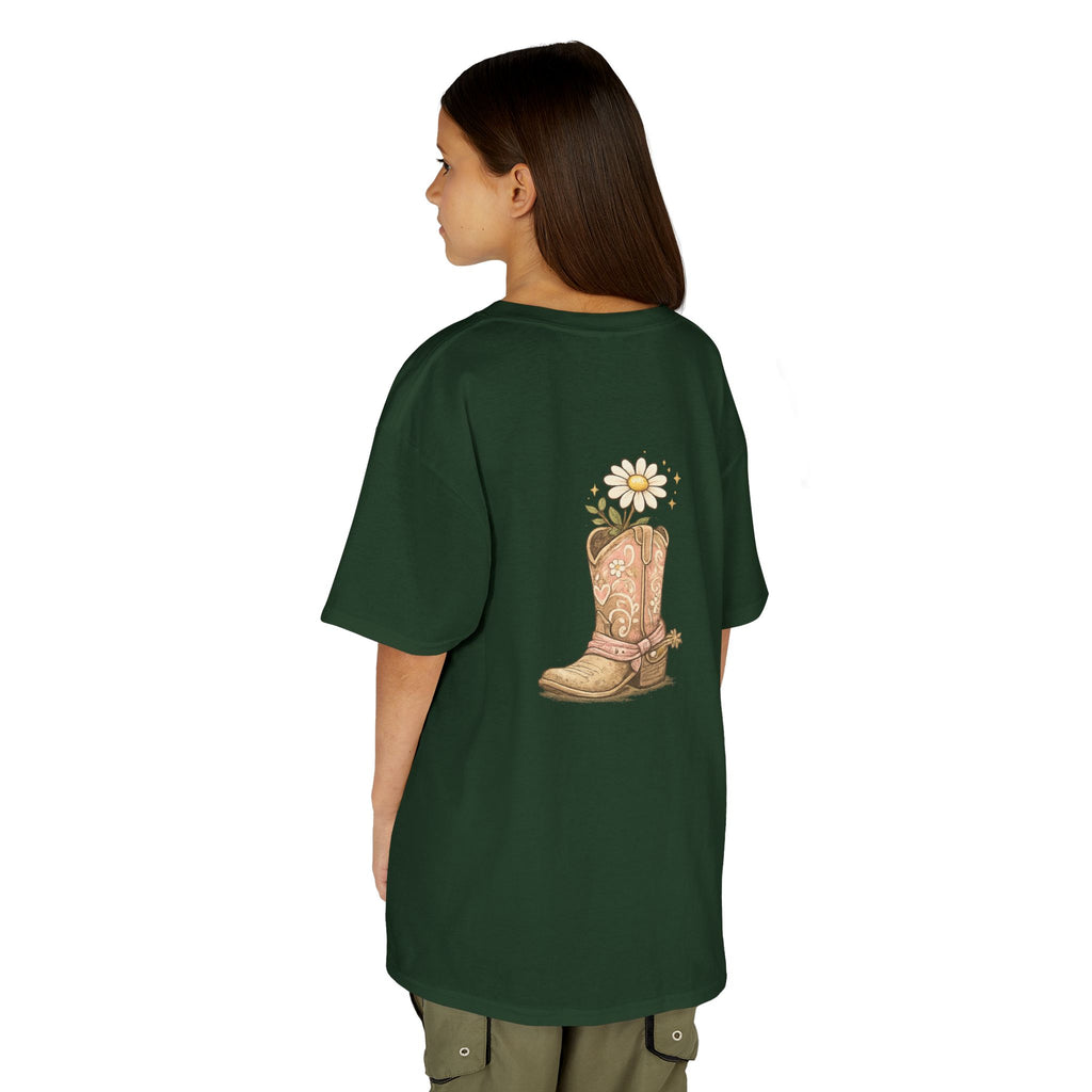 Kids "Saved & Smiling" Cowboy Boot T‑Shirt