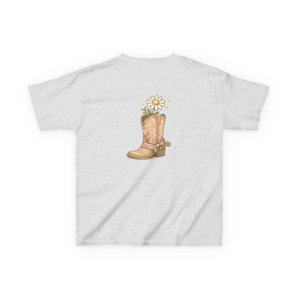 Kids "Saved & Smiling" Cowboy Boot T‑Shirt