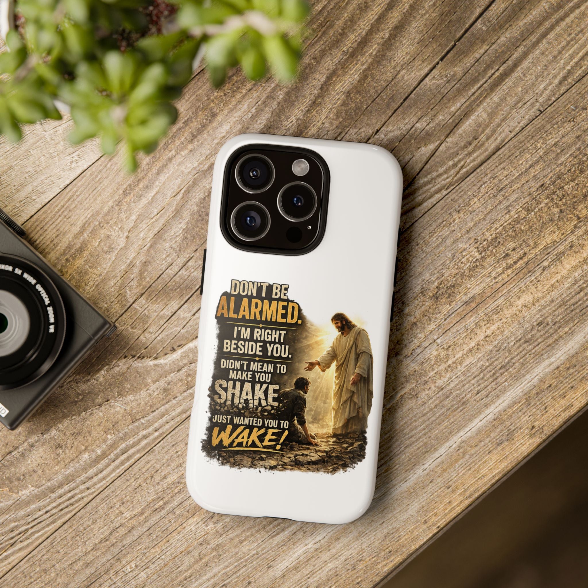 Religious Jesus Phone Case — "Don't Be Alarmed, I'm Right Beside You" Protective Case