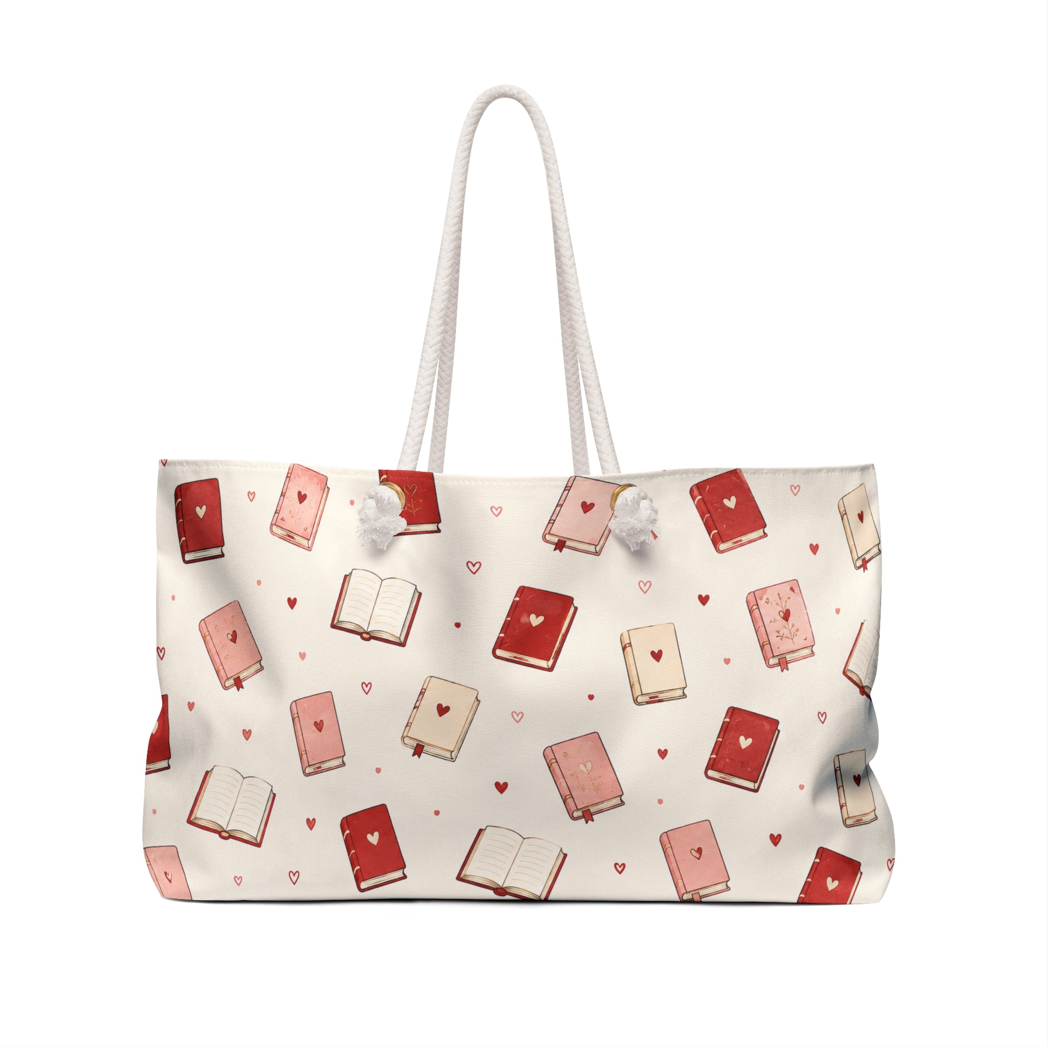 “My Weekend Is Fully Booked" Book Lover Travel Tote