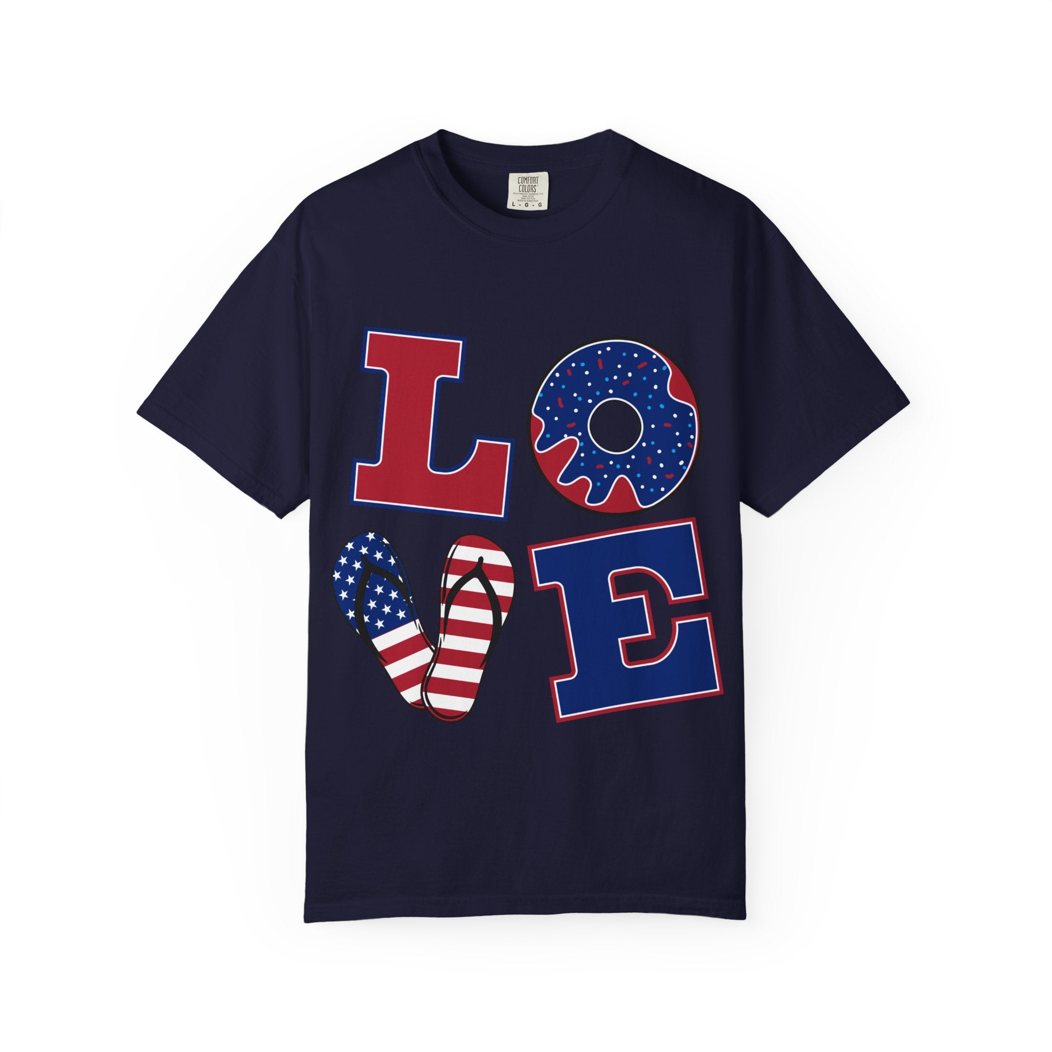 Patriotic 'LOVE' & '’Merica' Graphic T-Shirt – Fourth of July USA Tee
