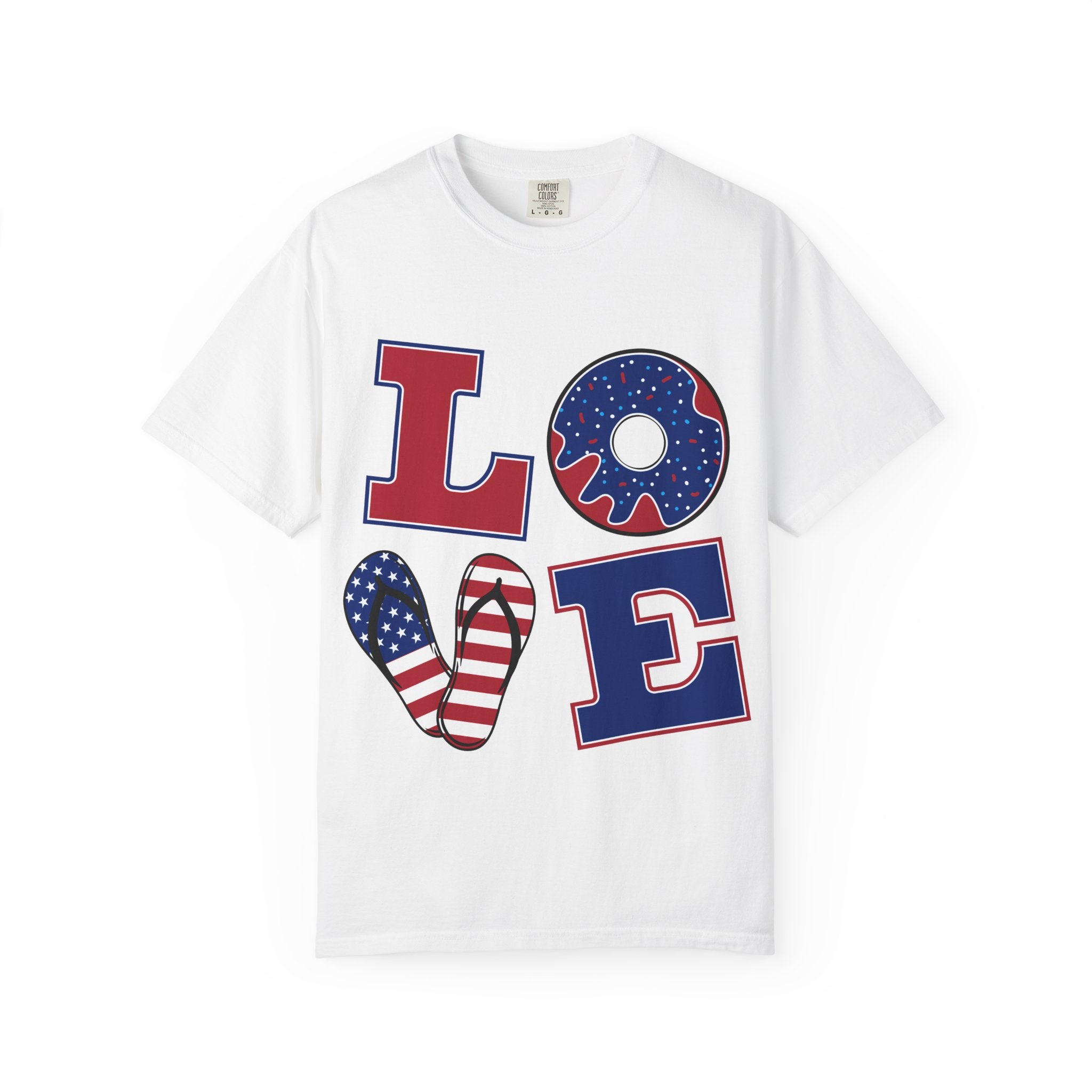 Patriotic 'LOVE' & '’Merica' Graphic T-Shirt – Fourth of July USA Tee