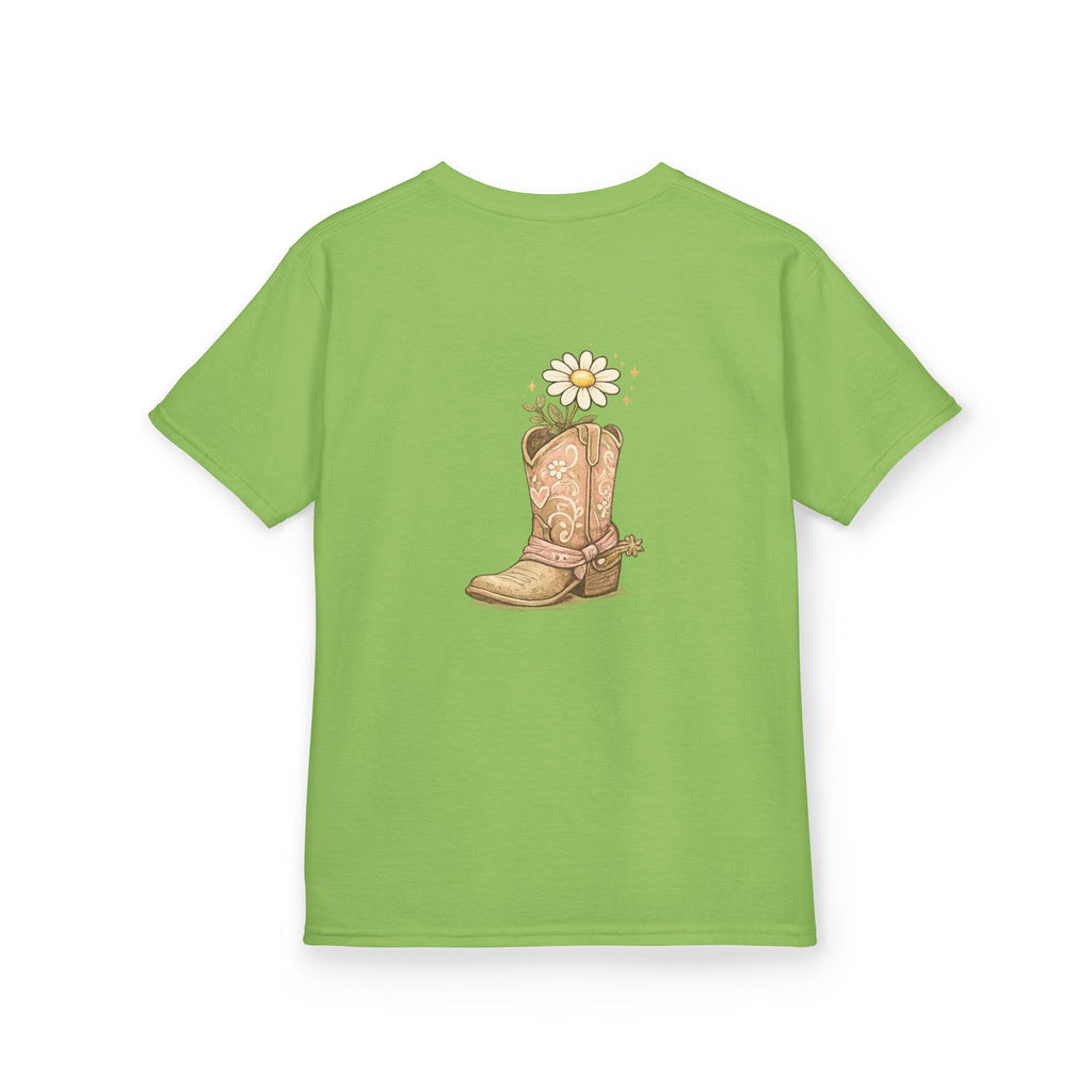 Kids "Saved & Smiling" Cowboy Boot T‑Shirt