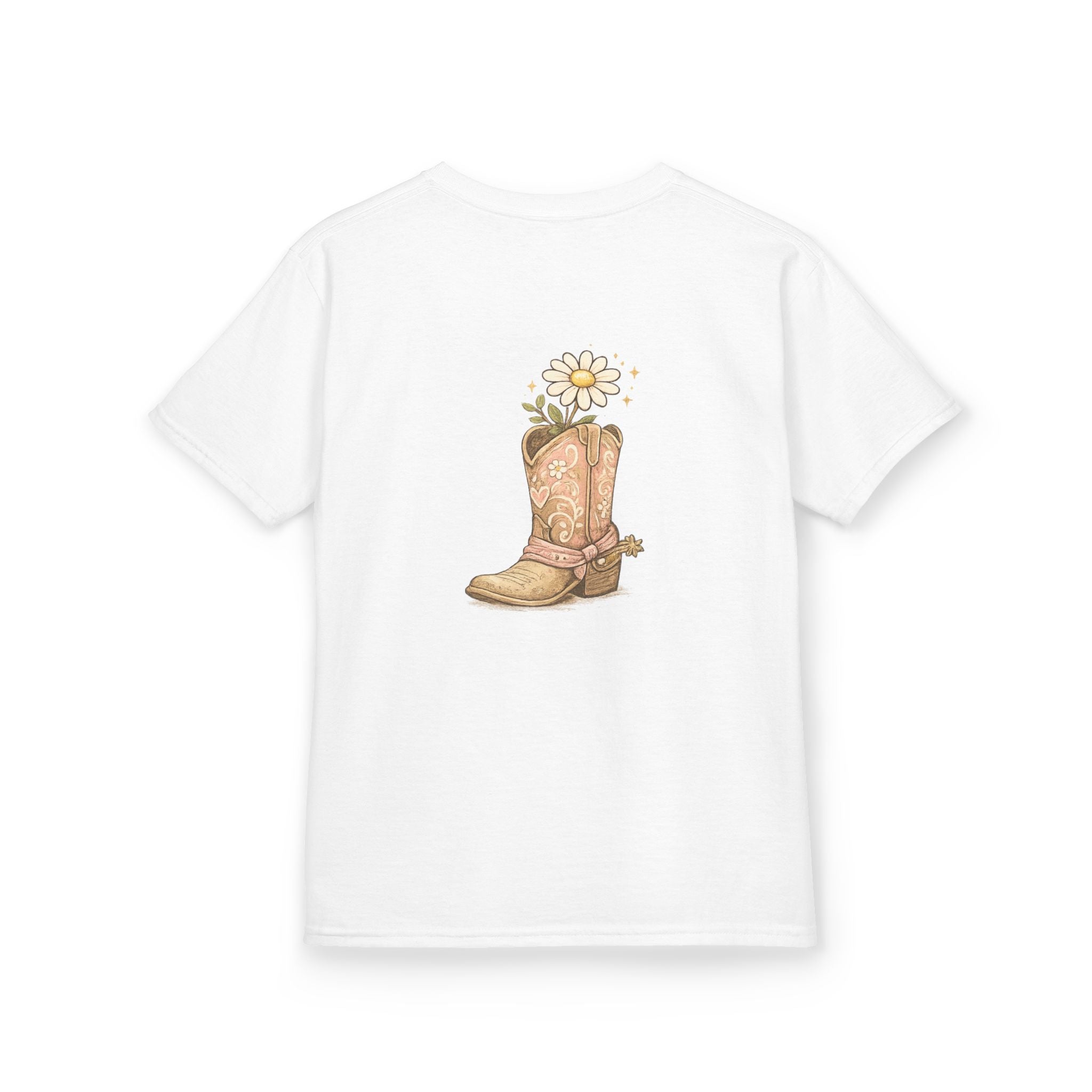Kids "Saved & Smiling" Cowboy Boot T‑Shirt