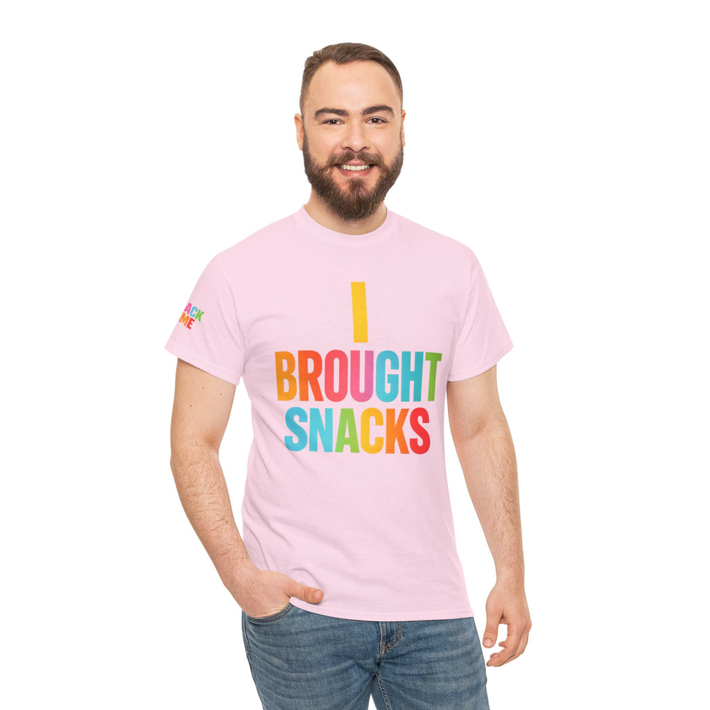 T-Shirt — "I Brought Snacks" Colorful Funny Graphic Tee