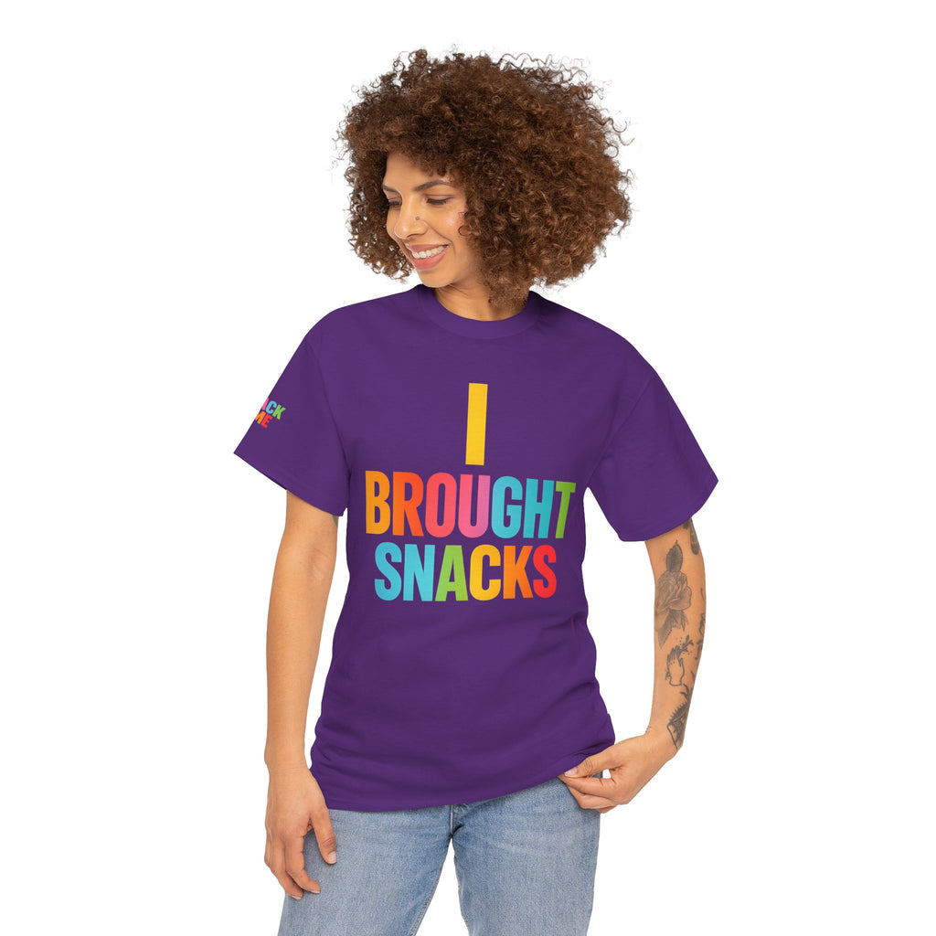 T-Shirt — "I Brought Snacks" Colorful Funny Graphic Tee