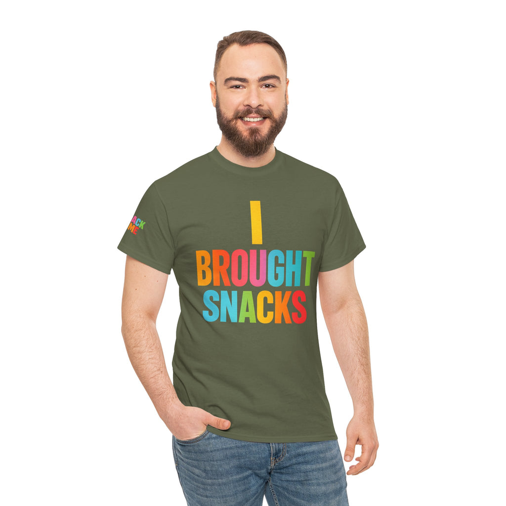 T-Shirt — "I Brought Snacks" Colorful Funny Graphic Tee