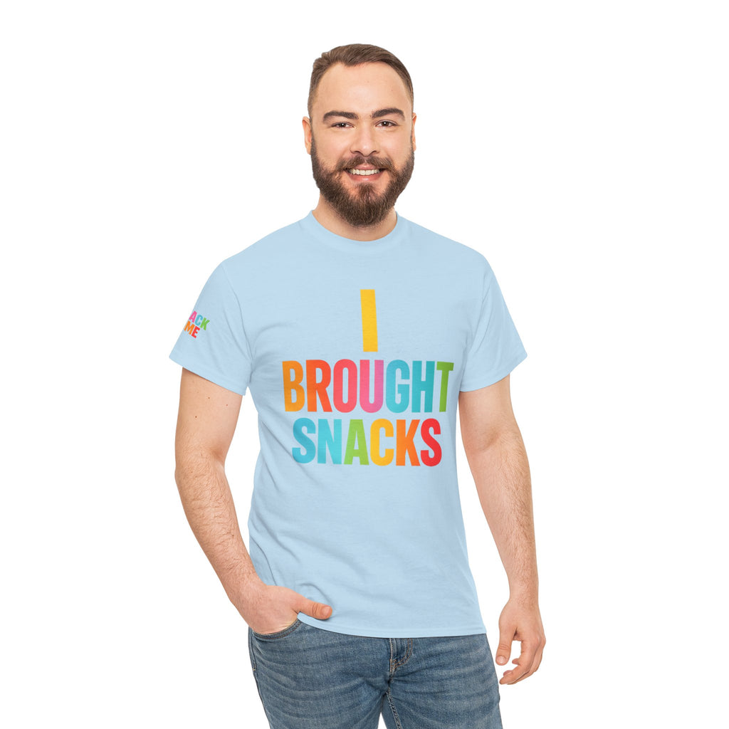 T-Shirt — "I Brought Snacks" Colorful Funny Graphic Tee