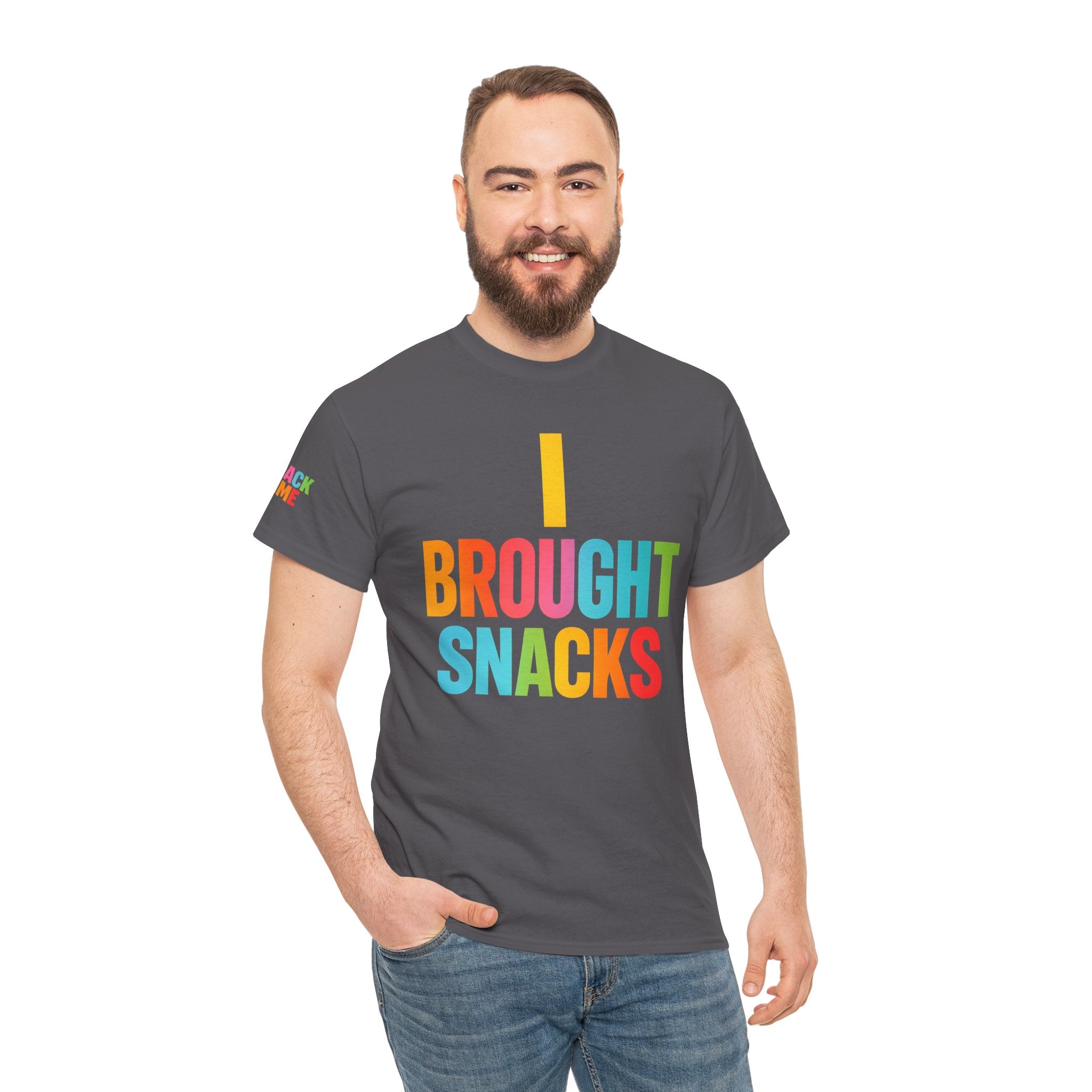 T-Shirt — "I Brought Snacks" Colorful Funny Graphic Tee