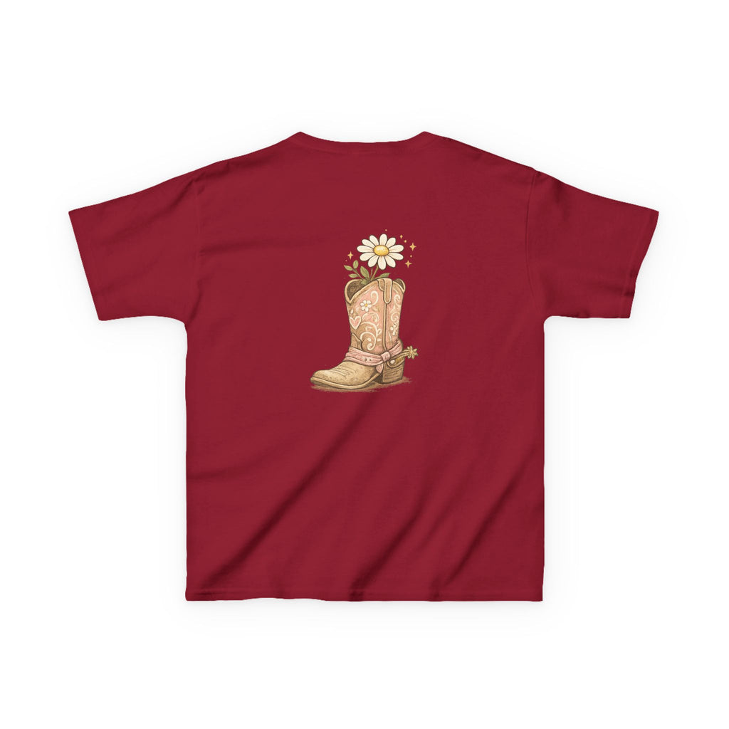 Kids "Saved & Smiling" Cowboy Boot T‑Shirt
