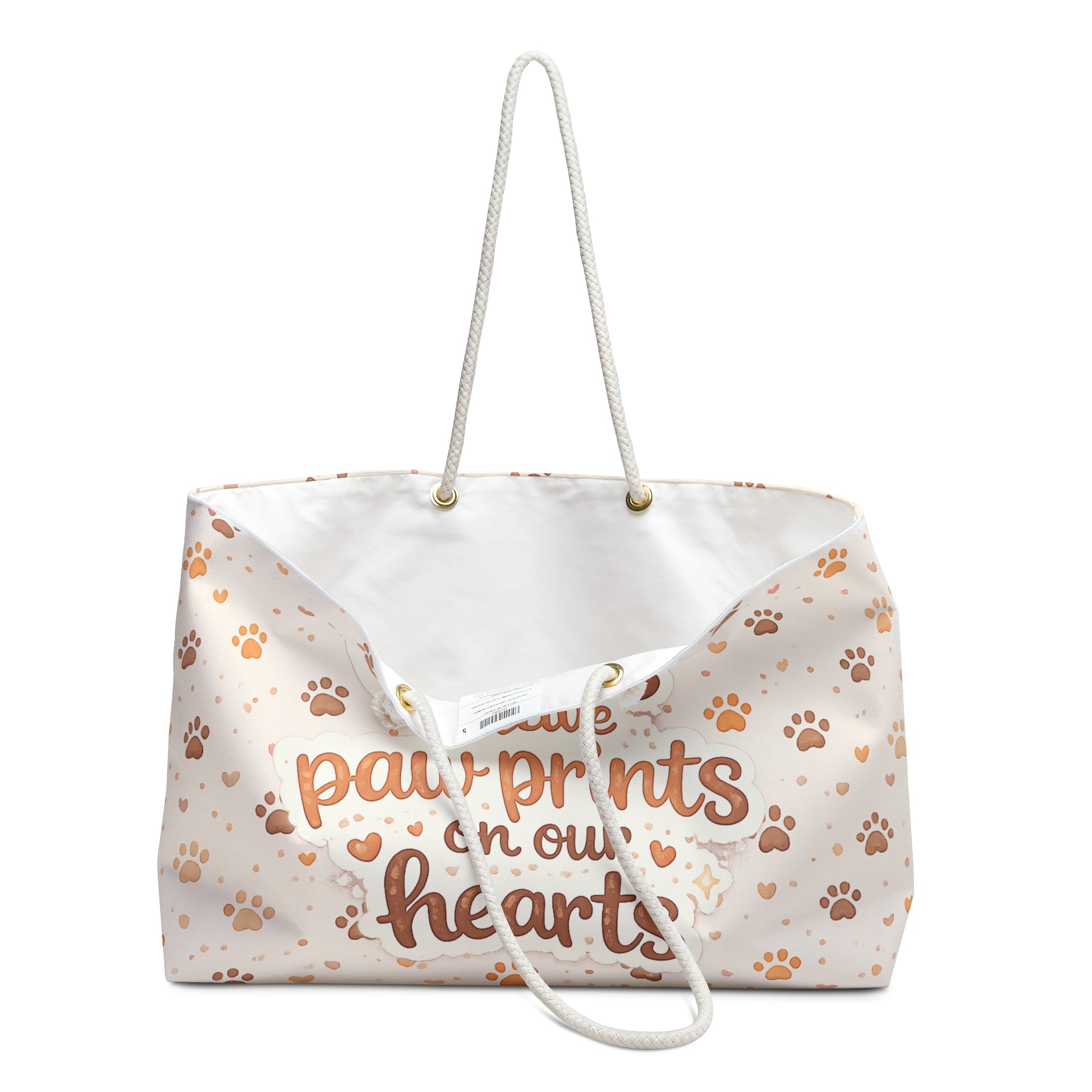 Cats Leave Paw Prints On Our Hearts Weekender Bag