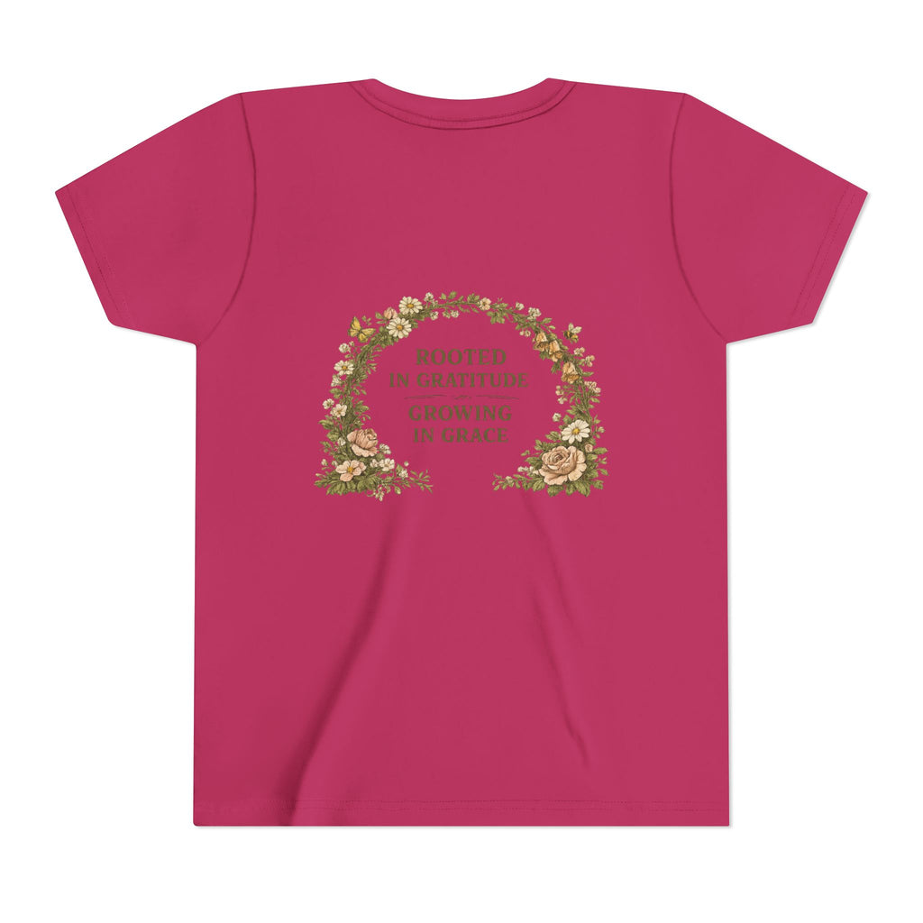 "Gardening Is My Therapy" Floral Kids Shirt