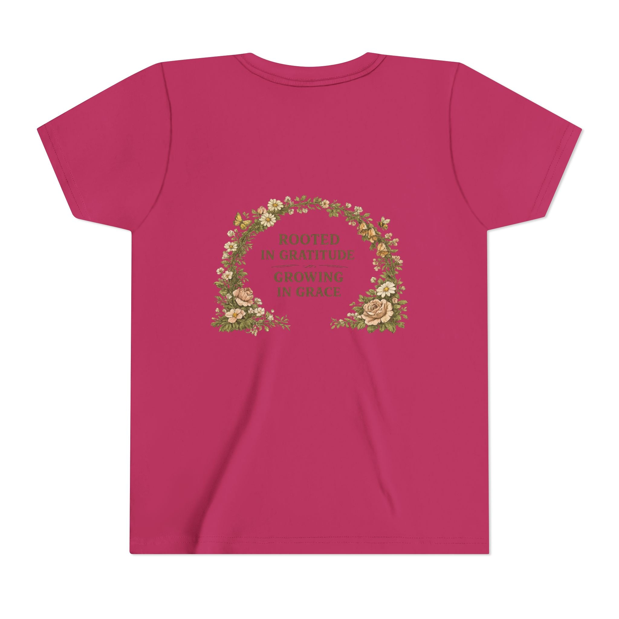 "Gardening Is My Therapy" Floral Kids Shirt