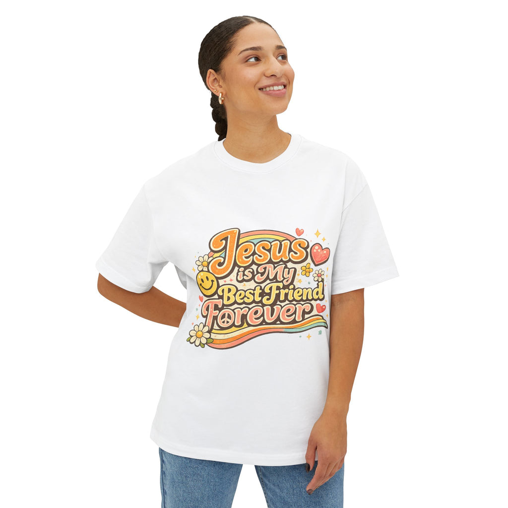 Jesus Is My Best Friend Forever Tee — Retro Christian Graphic T-Shirt