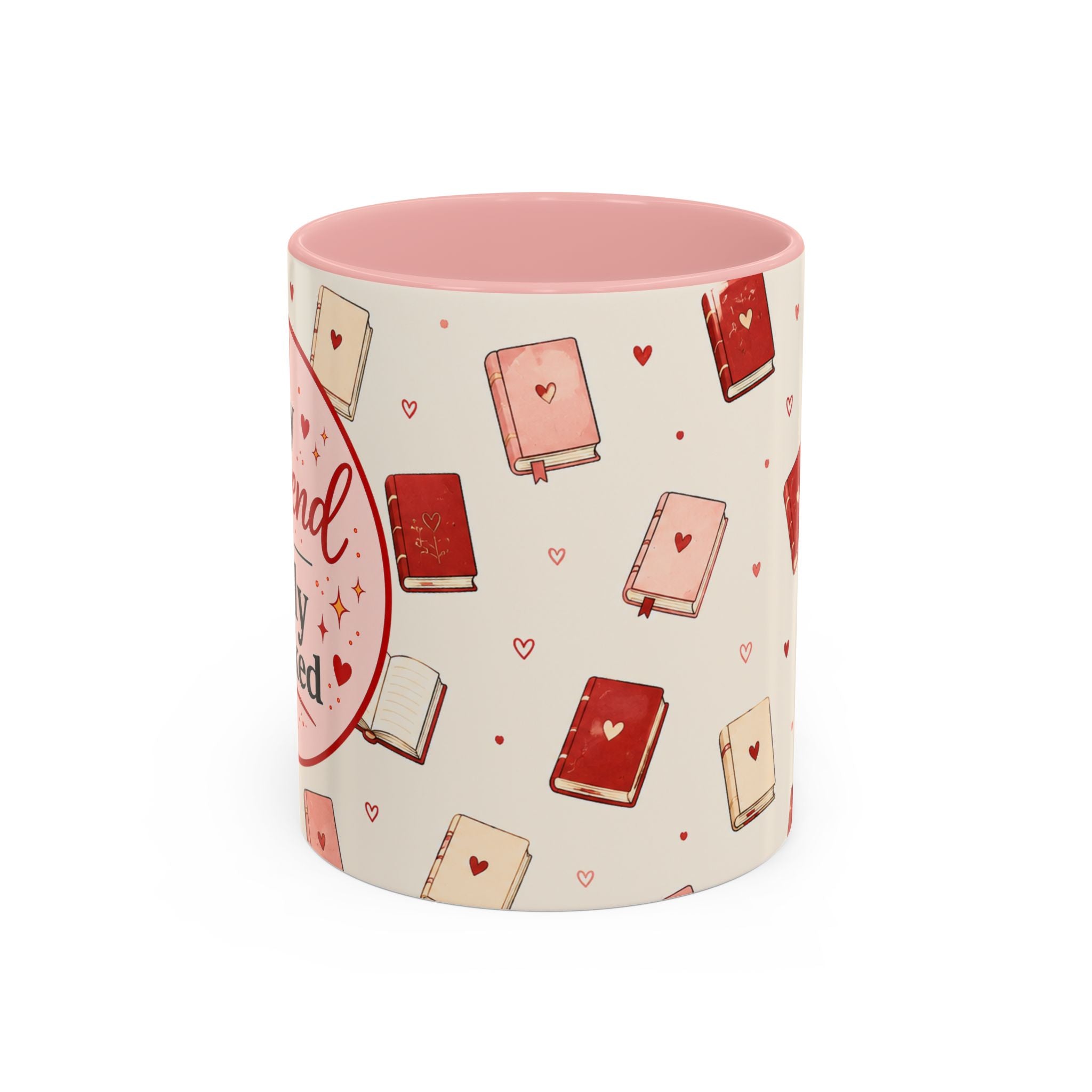 Accent Coffee Mug — "My Weekend Is Fully Booked" Book Lover Coffee Mug