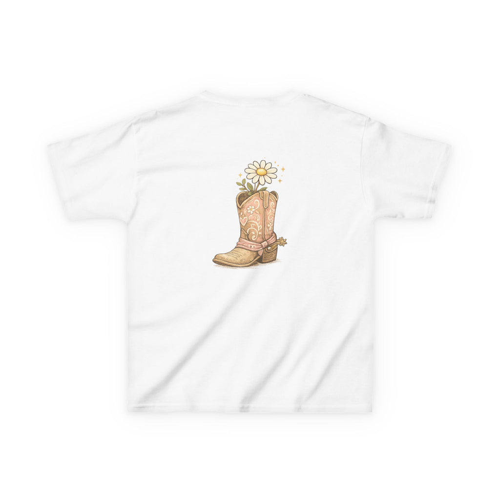 Kids "Saved & Smiling" Cowboy Boot T‑Shirt