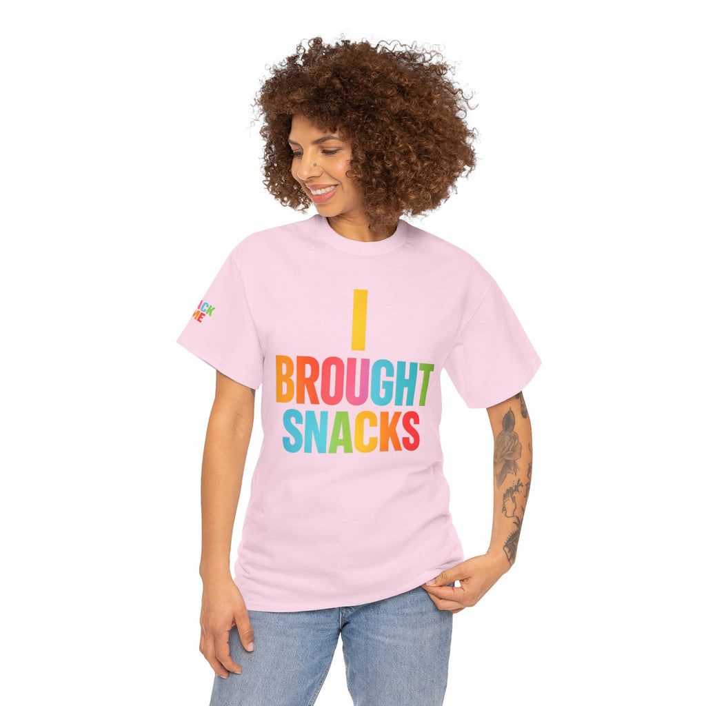T-Shirt — "I Brought Snacks" Colorful Funny Graphic Tee