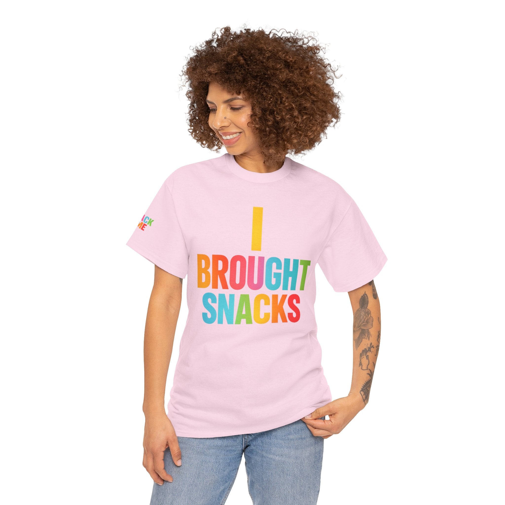 T-Shirt — "I Brought Snacks" Colorful Funny Graphic Tee