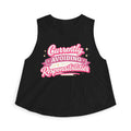 Currently Avoiding Responsibilities Crop Top — Cute Pink Slogan Women's Tank
