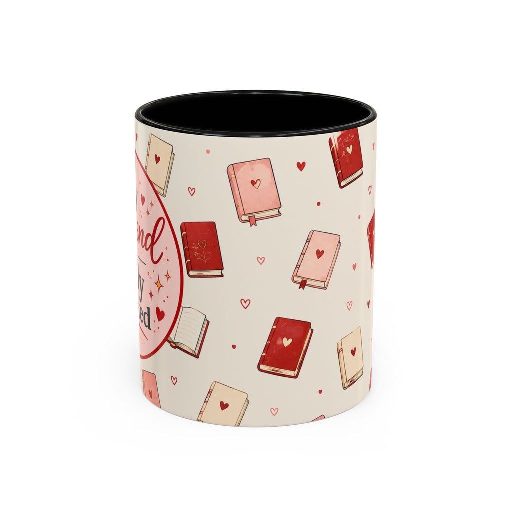 Accent Coffee Mug — "My Weekend Is Fully Booked" Book Lover Coffee Mug