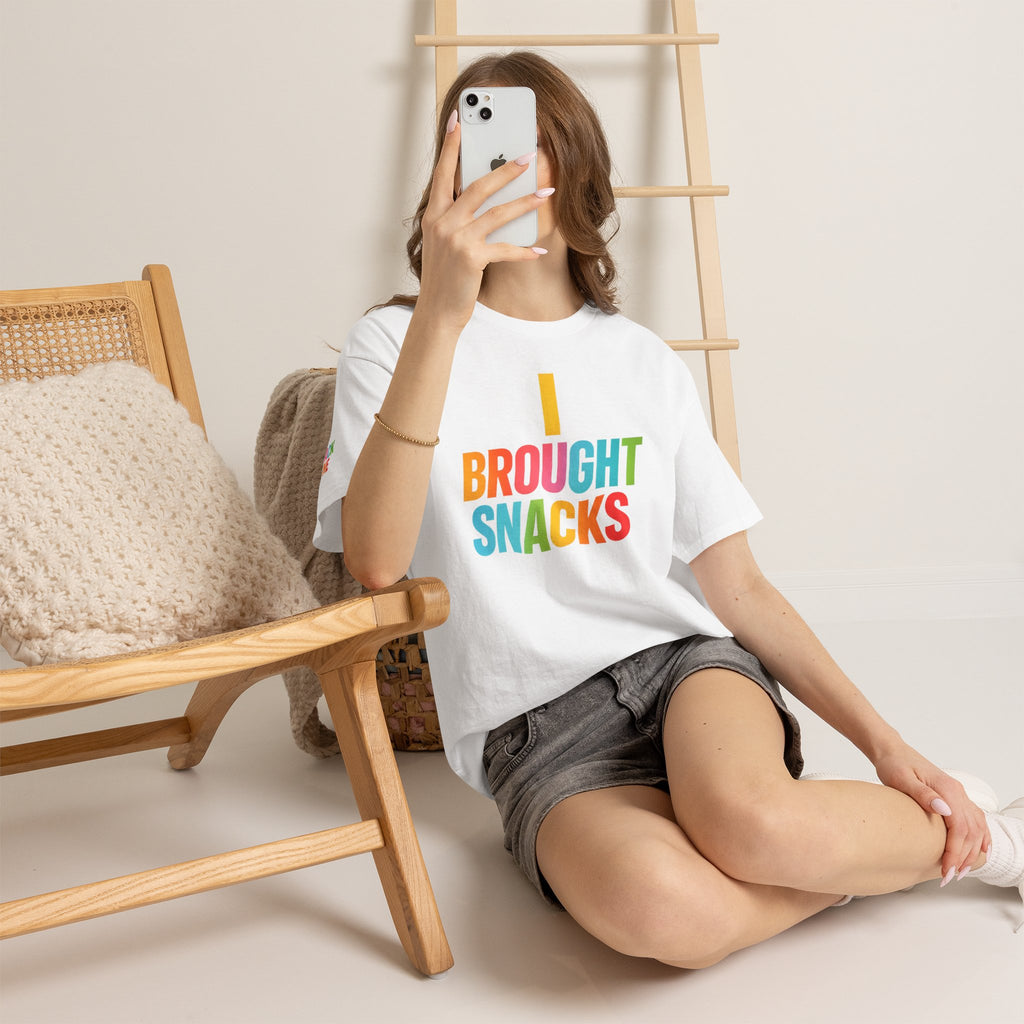 T-Shirt — "I Brought Snacks" Colorful Funny Graphic Tee