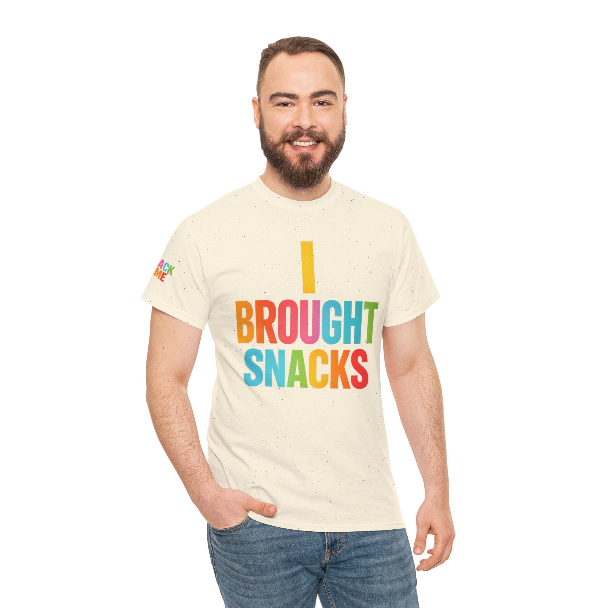 T-Shirt — "I Brought Snacks" Colorful Funny Graphic Tee