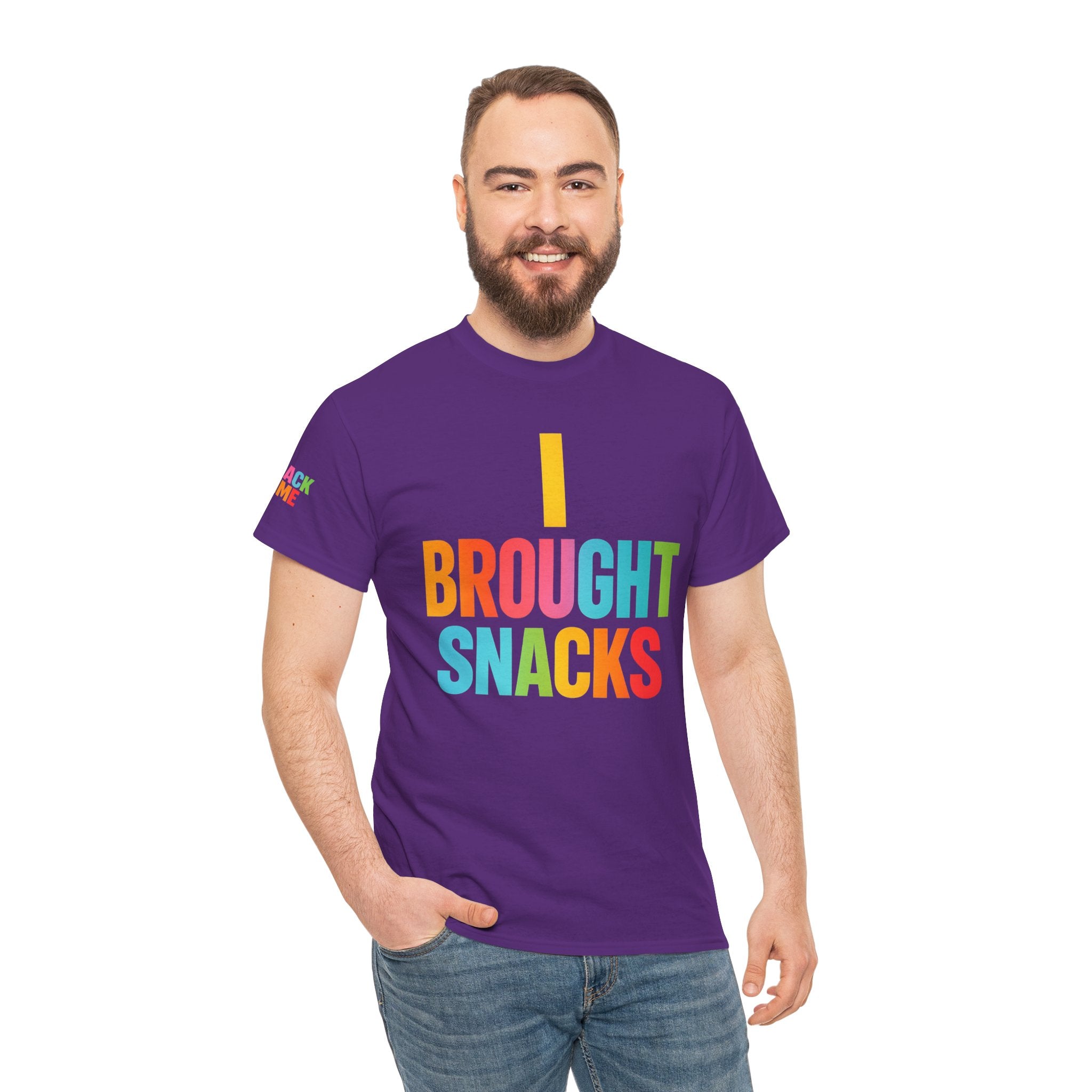 T-Shirt — "I Brought Snacks" Colorful Funny Graphic Tee