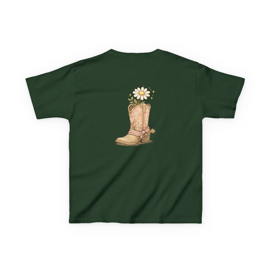 Kids "Saved & Smiling" Cowboy Boot T‑Shirt