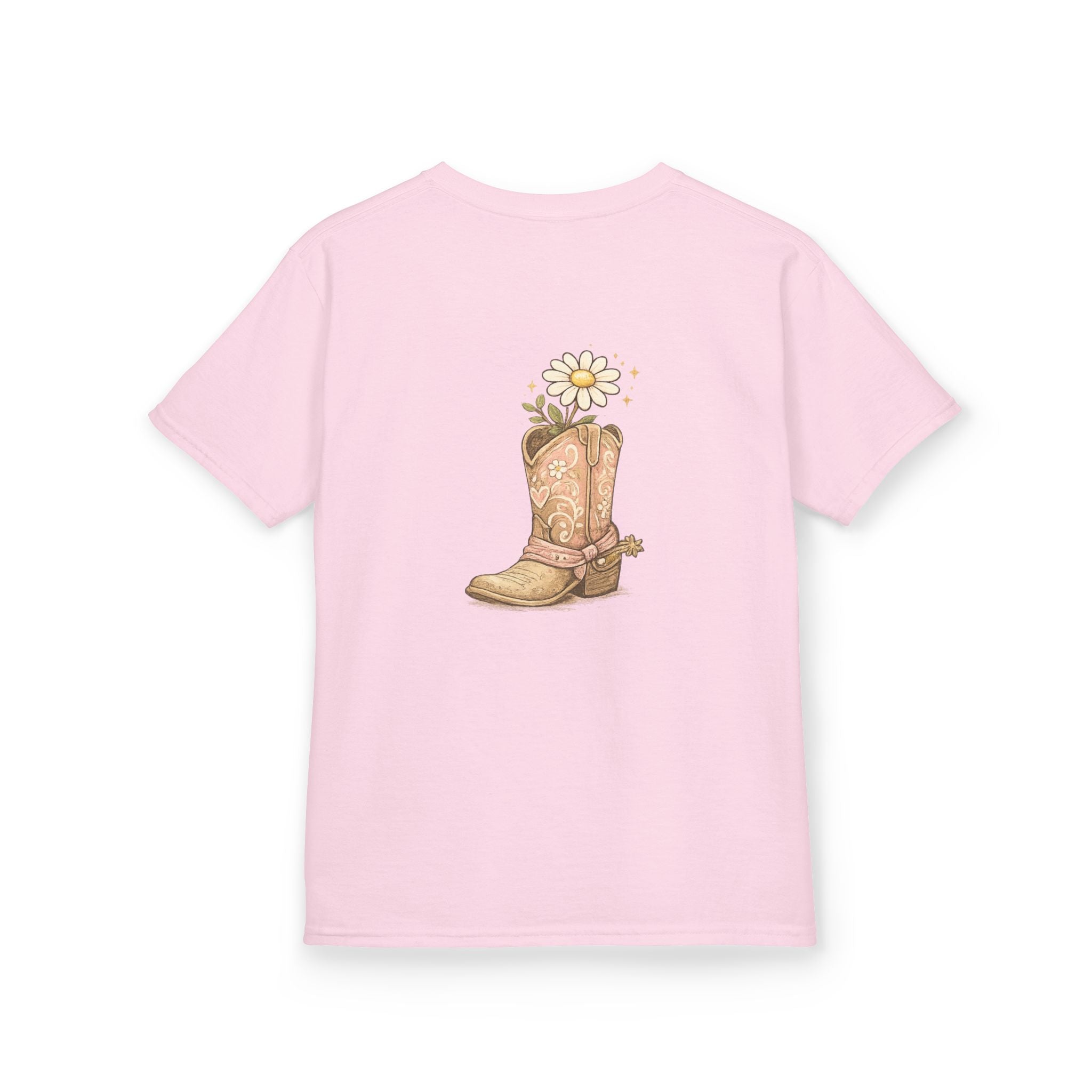 Kids "Saved & Smiling" Cowboy Boot T‑Shirt