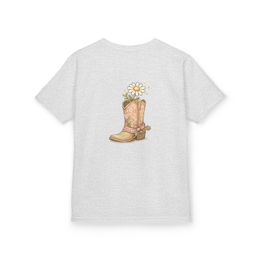 Kids "Saved & Smiling" Cowboy Boot T‑Shirt