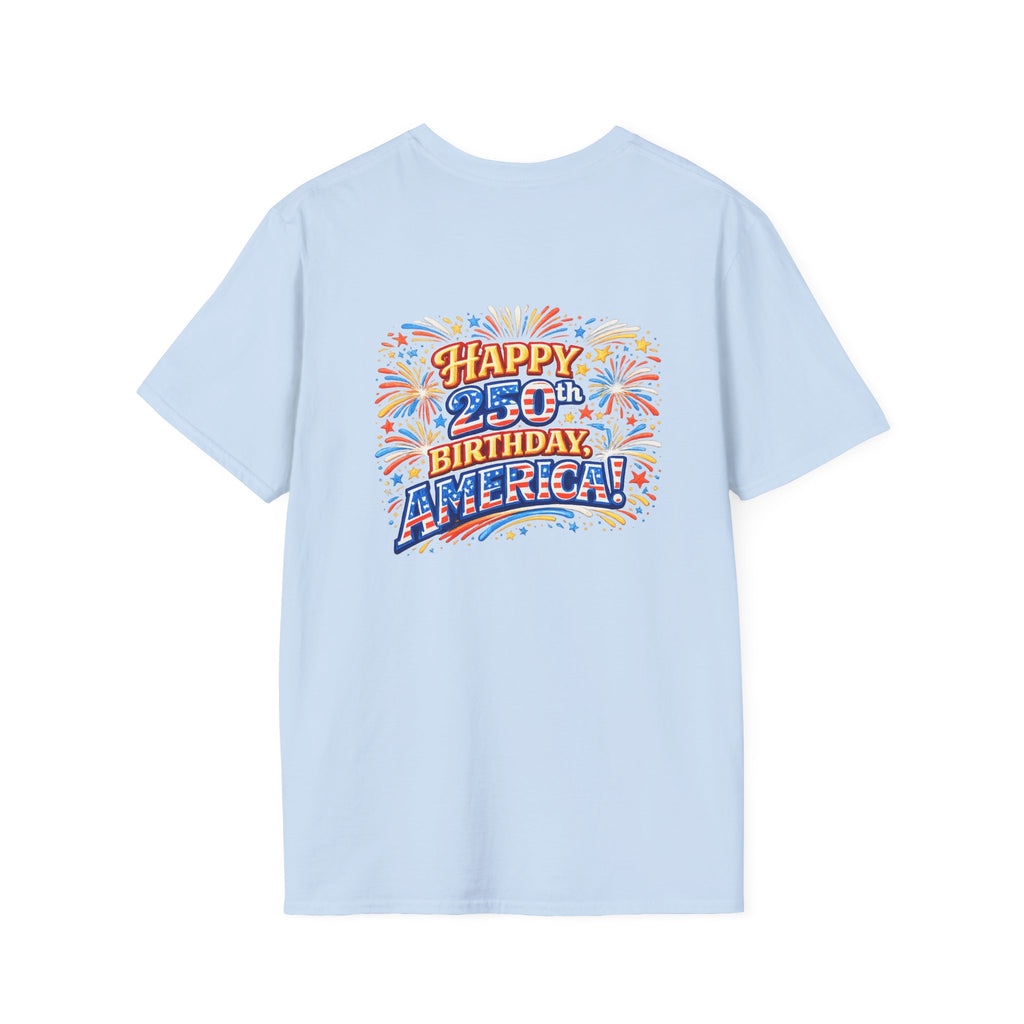 Fireworks, Food & Fun T-Shirt — 4th of July Celebration Tee