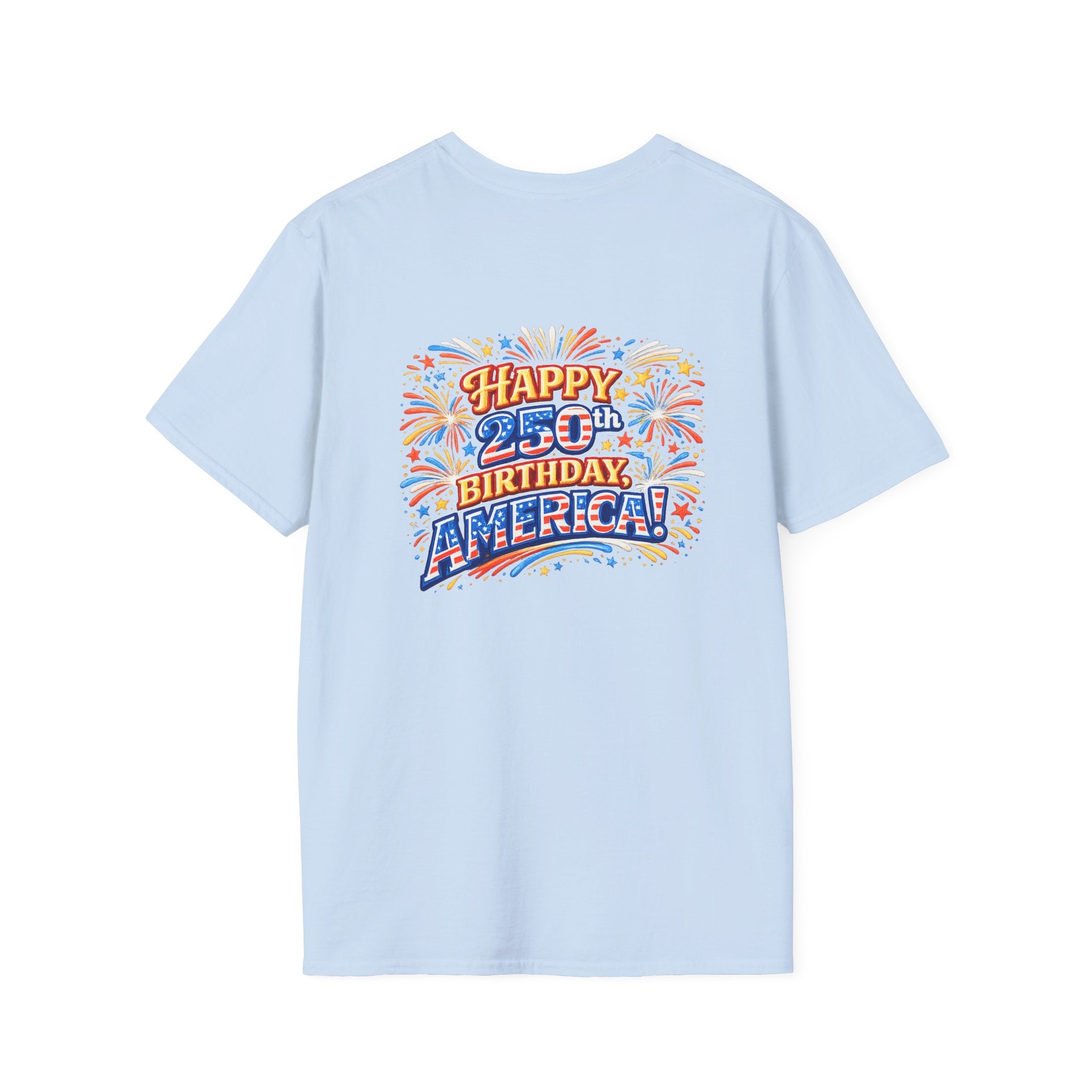 Fireworks, Food & Fun T-Shirt — 4th of July Celebration Tee