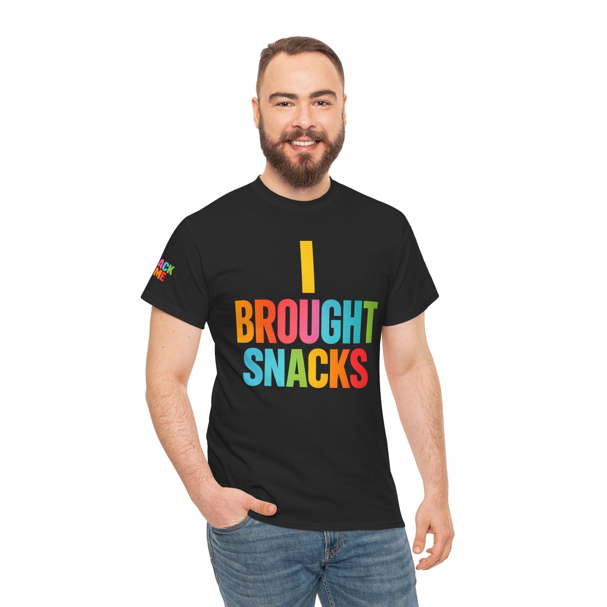 T-Shirt — "I Brought Snacks" Colorful Funny Graphic Tee
