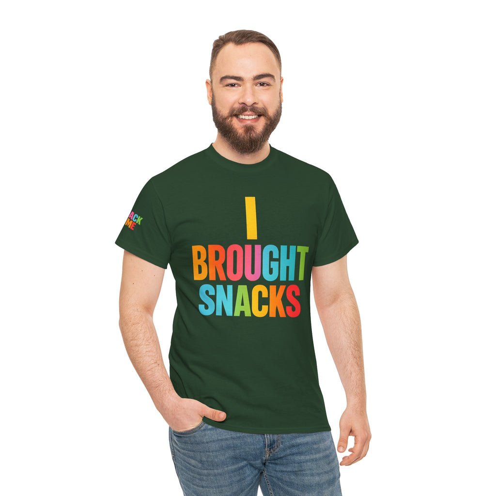 T-Shirt — "I Brought Snacks" Colorful Funny Graphic Tee
