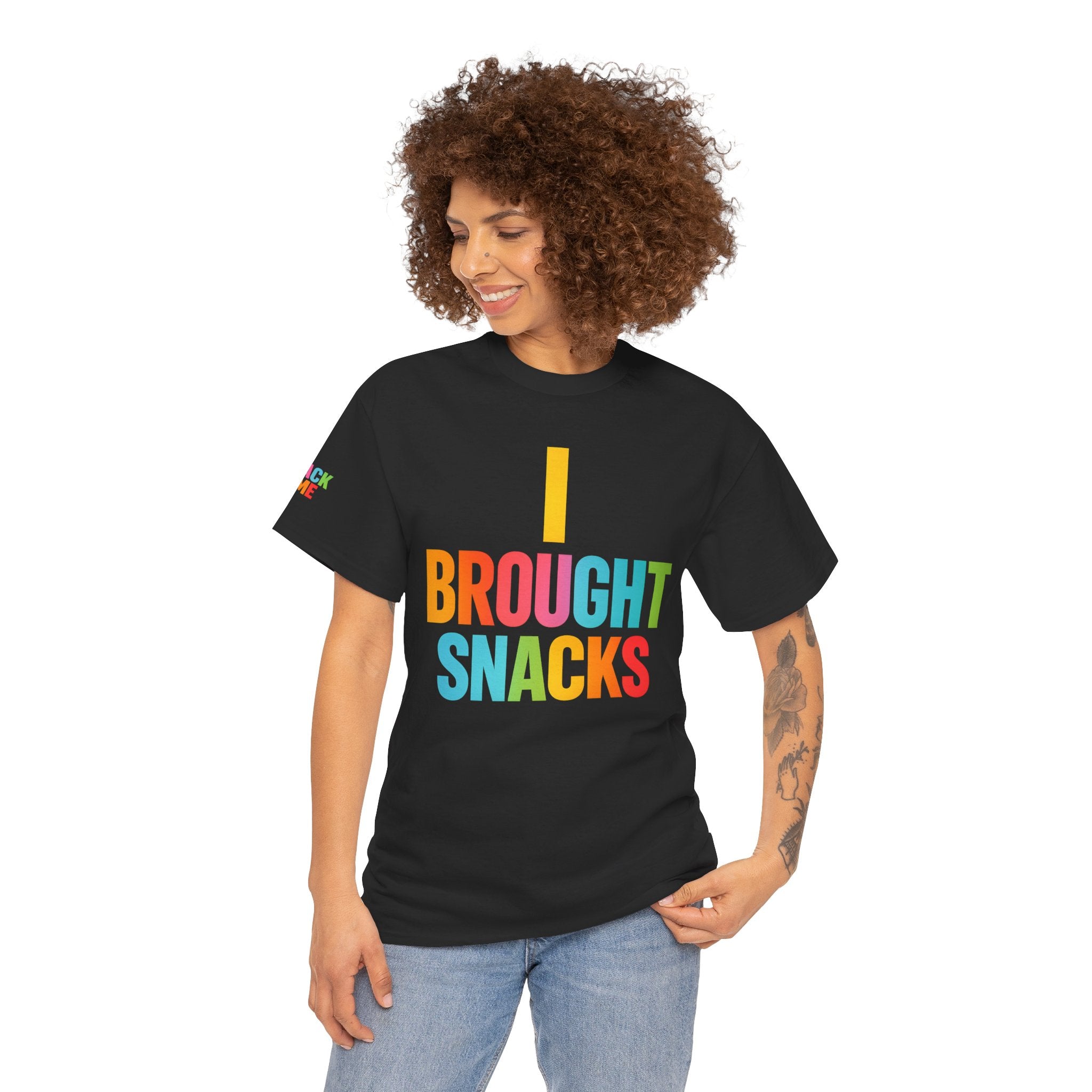 T-Shirt — "I Brought Snacks" Colorful Funny Graphic Tee