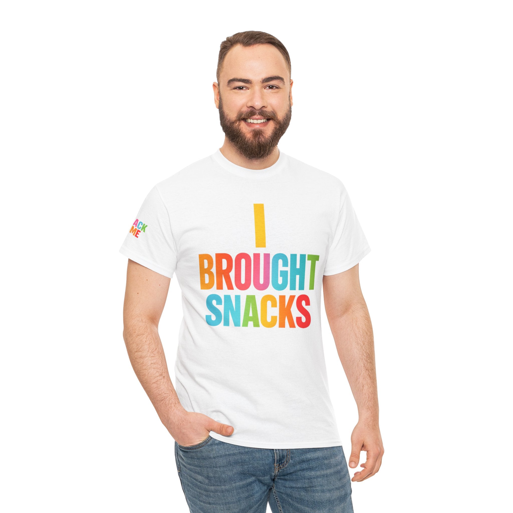 T-Shirt — "I Brought Snacks" Colorful Funny Graphic Tee