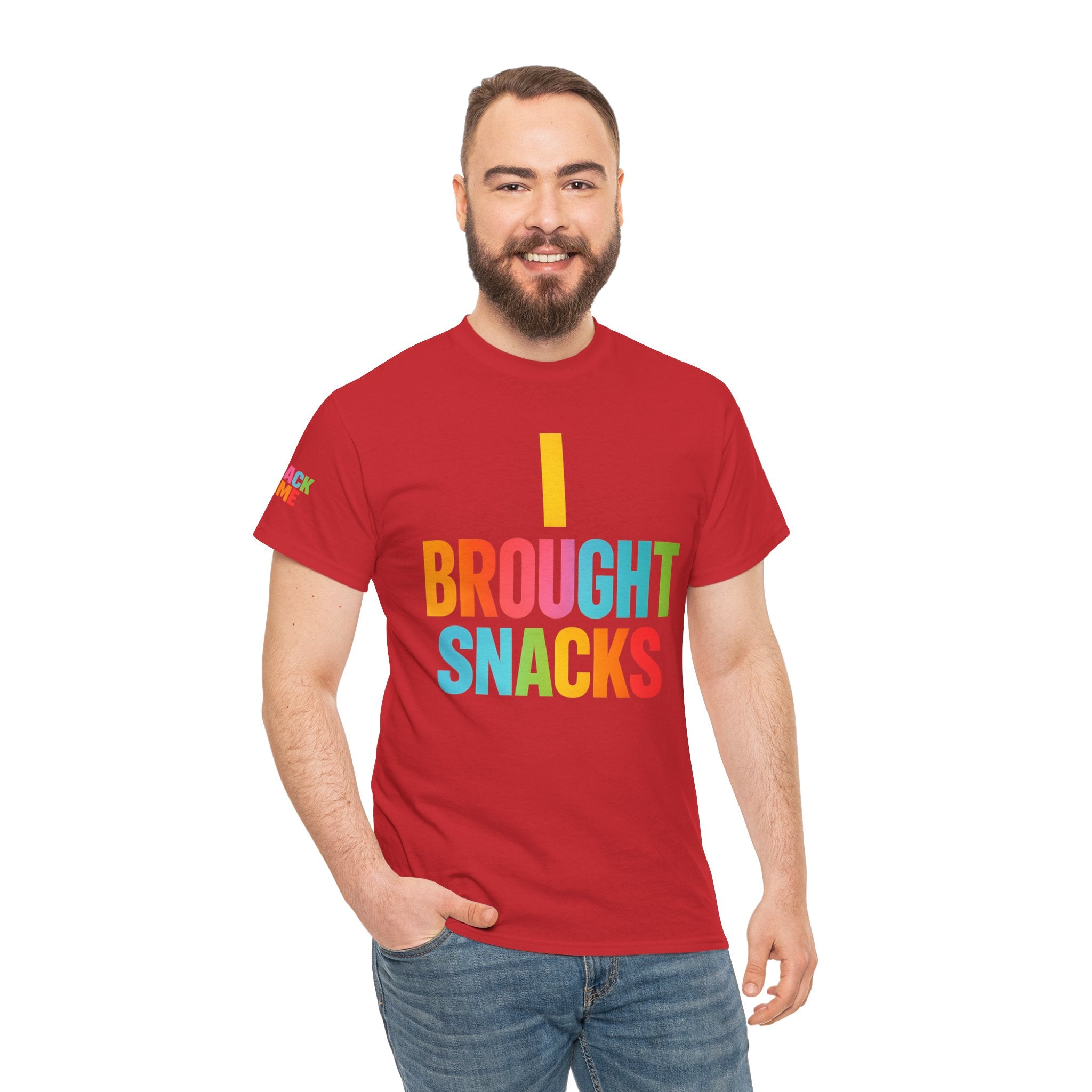 T-Shirt — "I Brought Snacks" Colorful Funny Graphic Tee