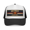 Detroit Basketball Trucker Cap — Vintage Hoop Logo Mesh Hat