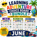 Summer Adventures Choice Boards for Kids of All Ages
